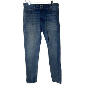 Express Mens Hyper Stretch‎ Athletic Slim Jeans 31x32 Denim Blue